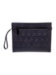 Ferragamo Embossed Leather Clutch