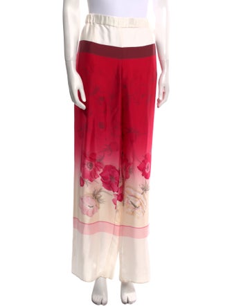 Ferragamo Silk Wide Leg Pants