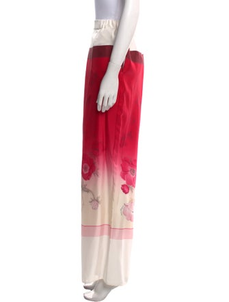 Ferragamo Silk Wide Leg Pants
