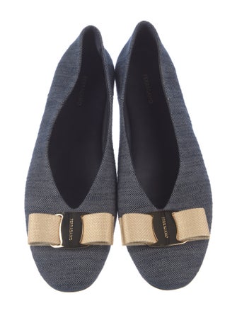 Ferragamo Denim Flats