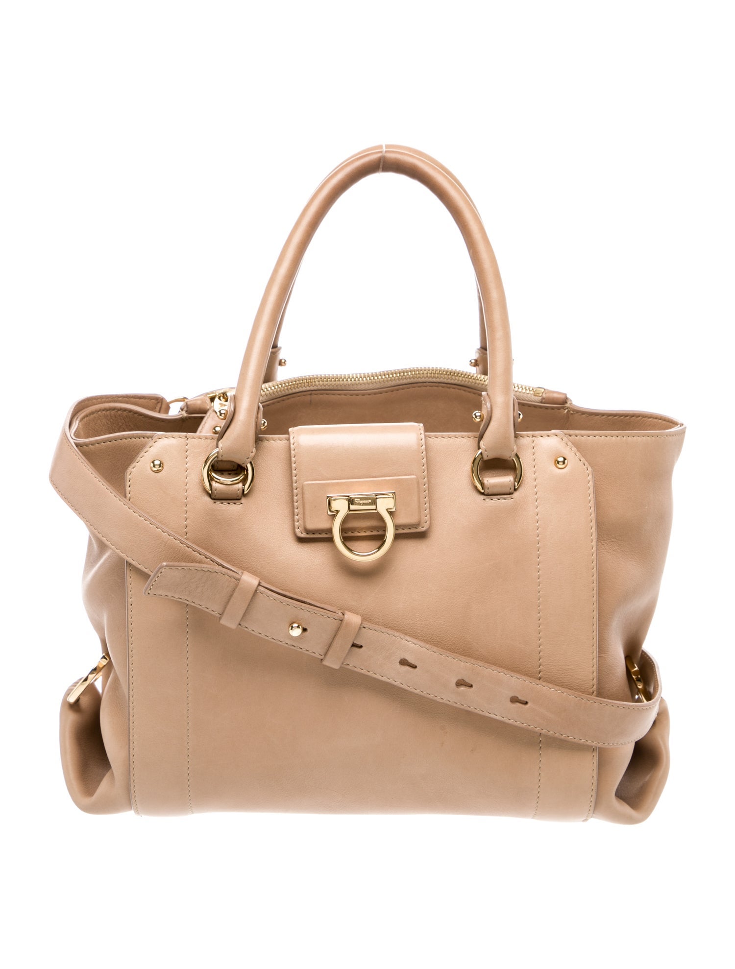 Ferragamo Leather Top Handle Bag