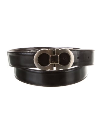 Ferragamo Gancini Logo Leather Belt Kit