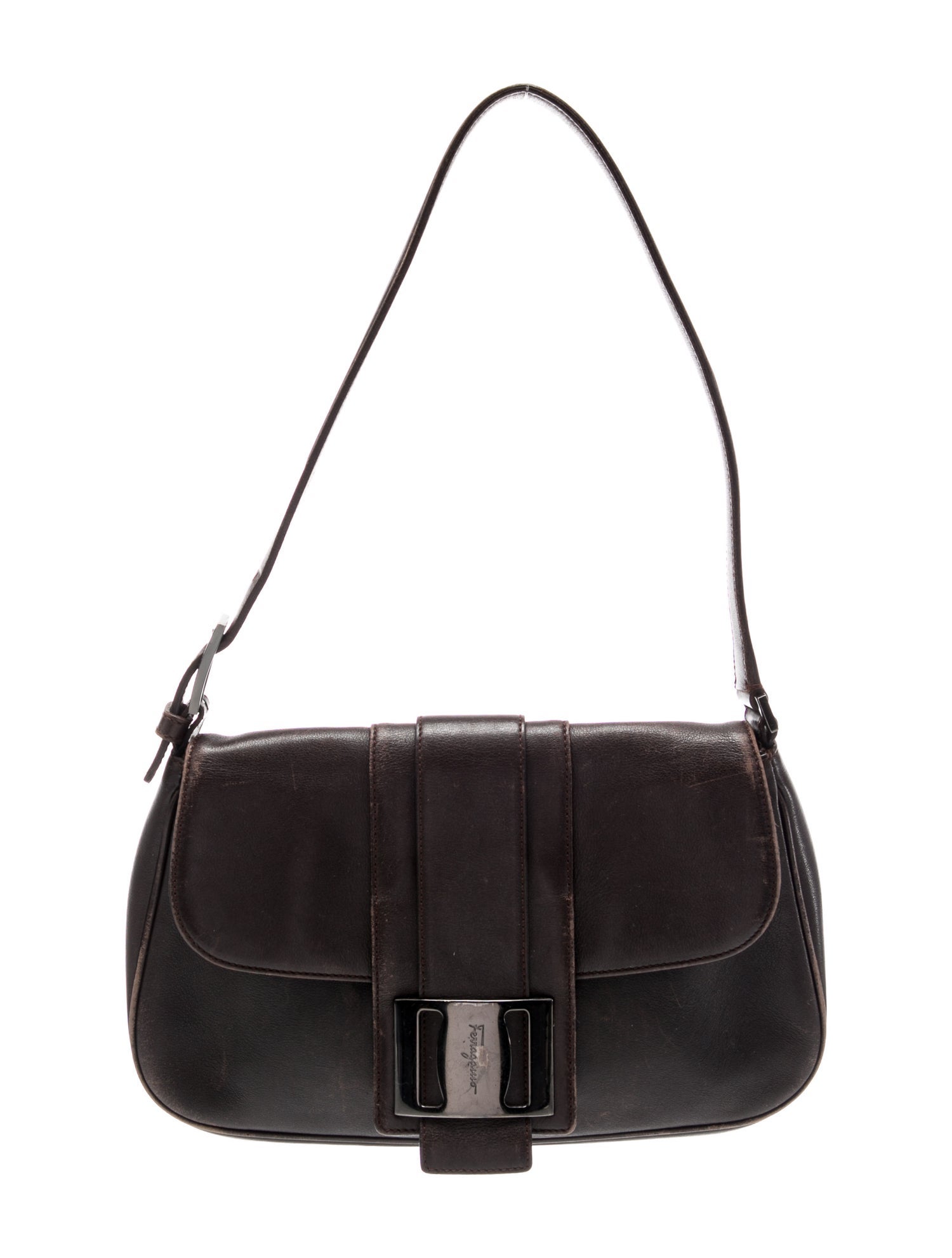 Ferragamo Leather Shoulder Bag
