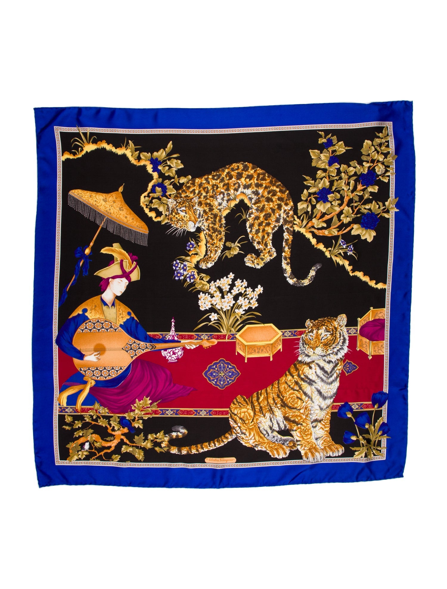 Ferragamo Silk Printed Scarf