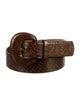Ferragamo Embossed Leather Belt