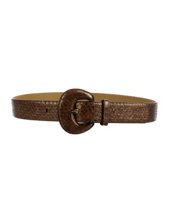 Ferragamo Embossed Leather Belt