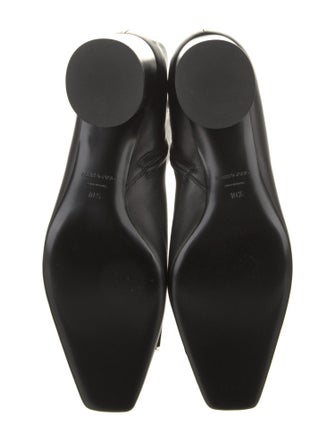 Ferragamo Leather Bow Accents Boots