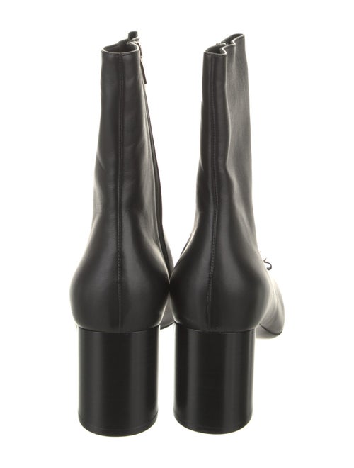 Ferragamo Leather Bow Accents Boots