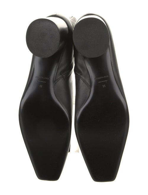 Ferragamo Leather Bow Accents Boots