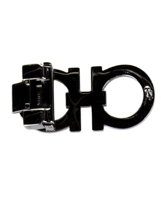 Ferragamo Black Belt Buckle
