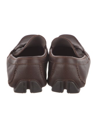 Ferragamo Leather Braided Accents Drivers