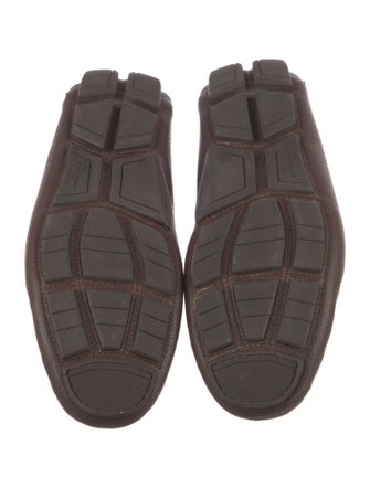 Ferragamo Leather Braided Accents Drivers