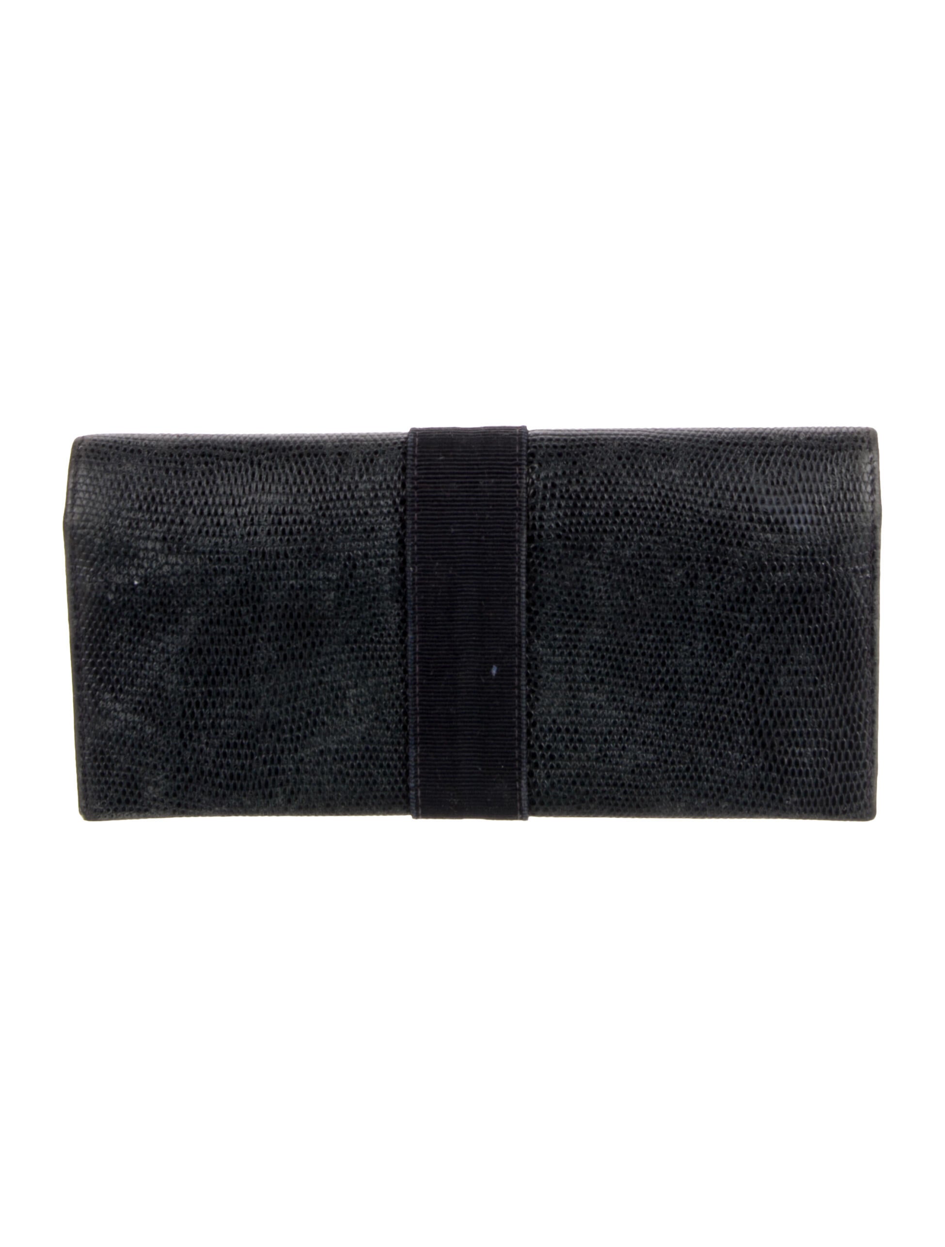 Ferragamo Leather Animal Print Continental Wallet