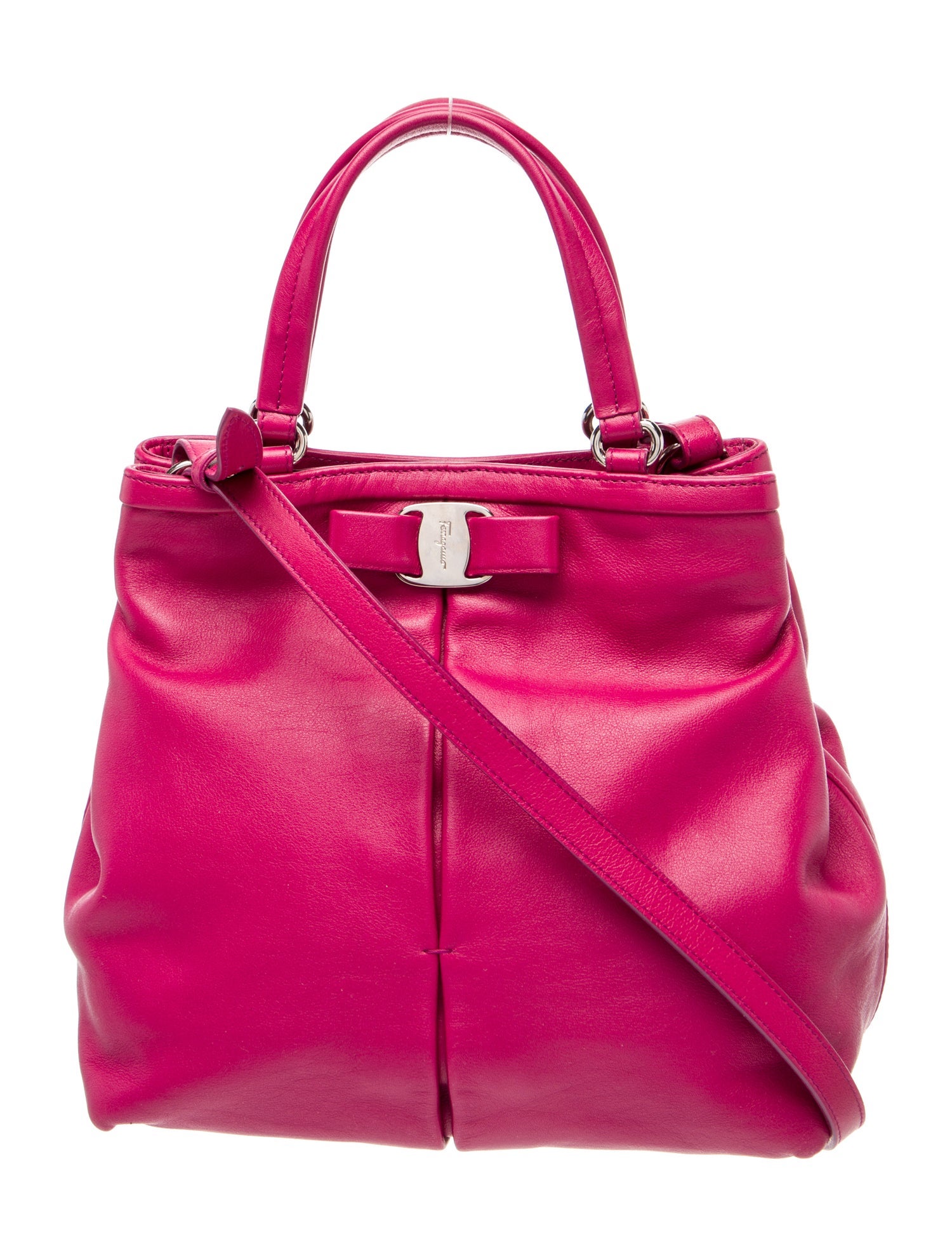 Ferragamo Leather Bucket Bag