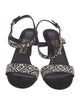 Ferragamo Suede Printed Sandals