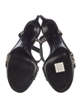 Ferragamo Suede Printed Sandals