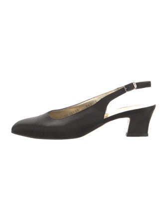 Ferragamo Satin Slingback Pumps