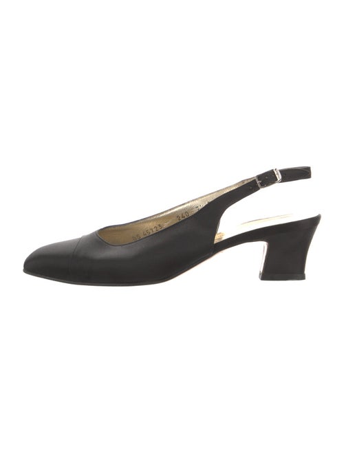 Ferragamo Satin Slingback Pumps
