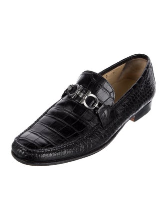 Salvatore Ferragamo Alligator Dress Loafers