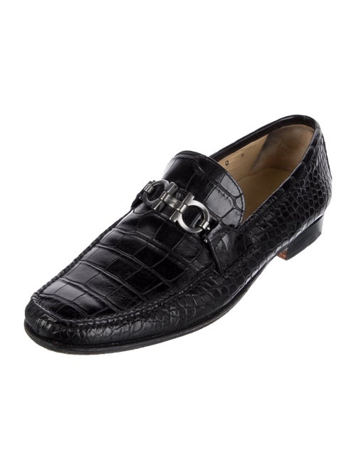 Salvatore Ferragamo Alligator Dress Loafers