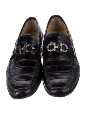 Salvatore Ferragamo Alligator Dress Loafers