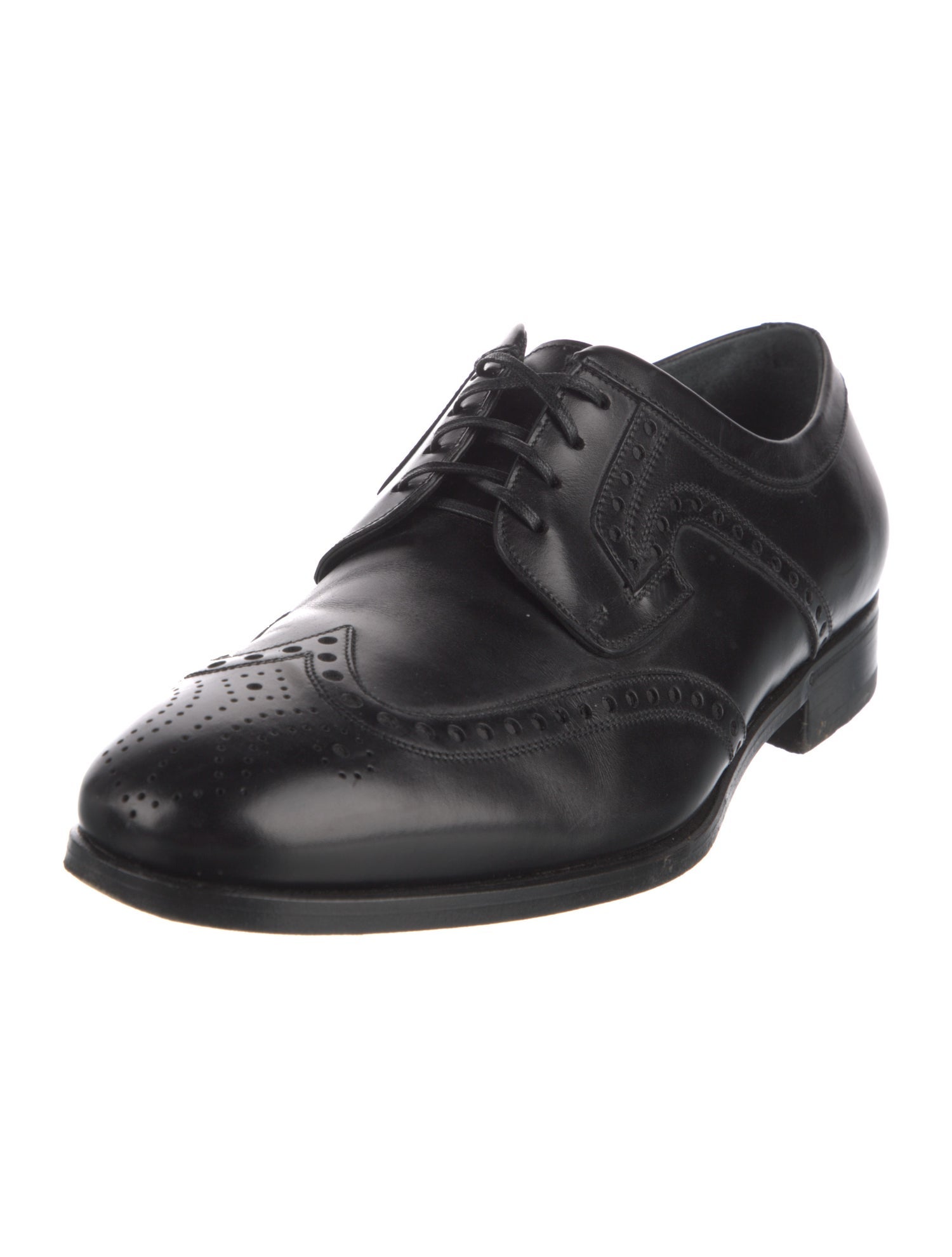 Ferragamo Gancini Logo Leather Brogues