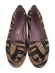 Salvatore Ferragamo Gancini Logo Ponyhair Flats