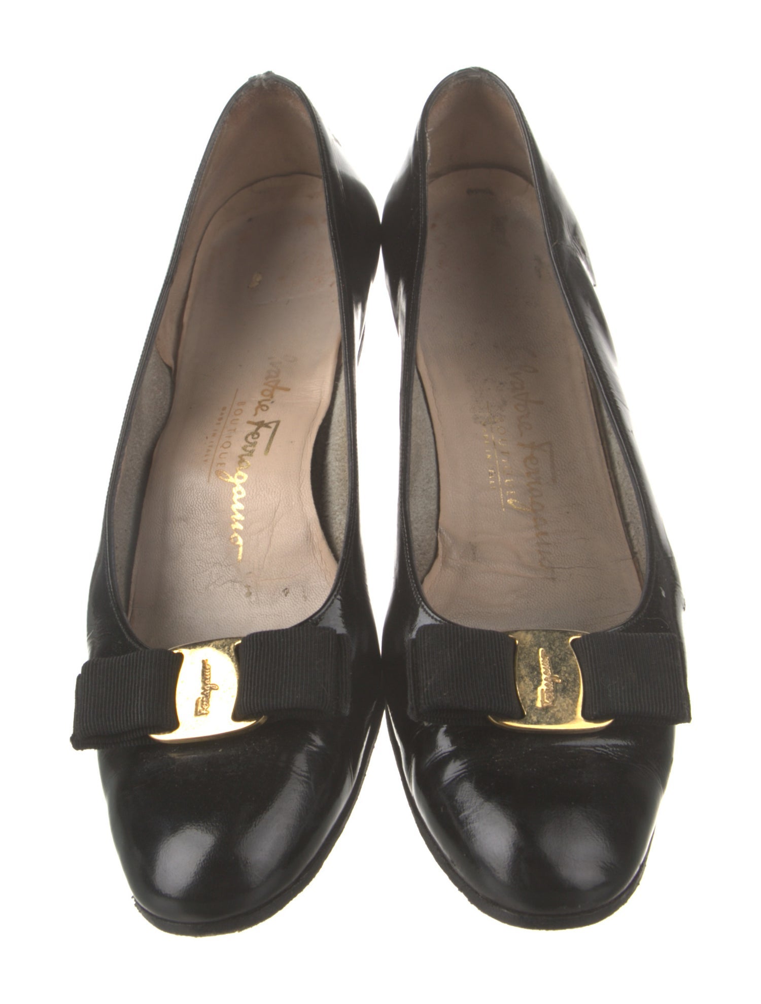 Ferragamo Patent Leather Pumps