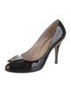 Ferragamo Vara Bow Accent Patent Leather Pumps