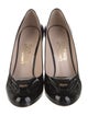 Ferragamo Vara Bow Accent Patent Leather Pumps