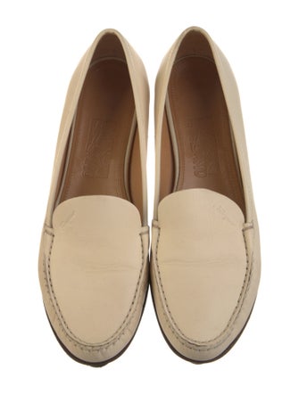 Ferragamo Gancini Logo Leather Loafers