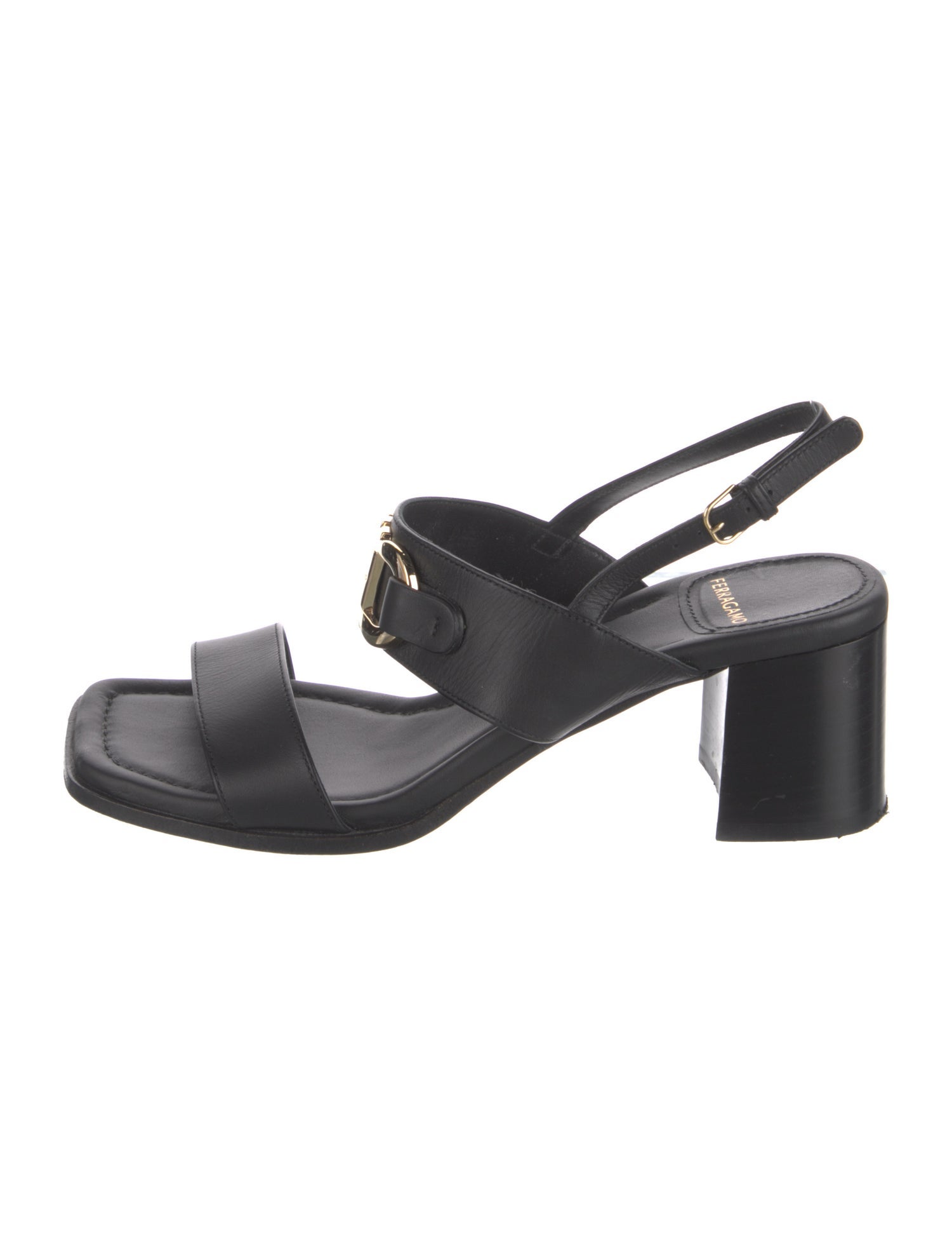 Ferragamo Leather Slingback Sandals