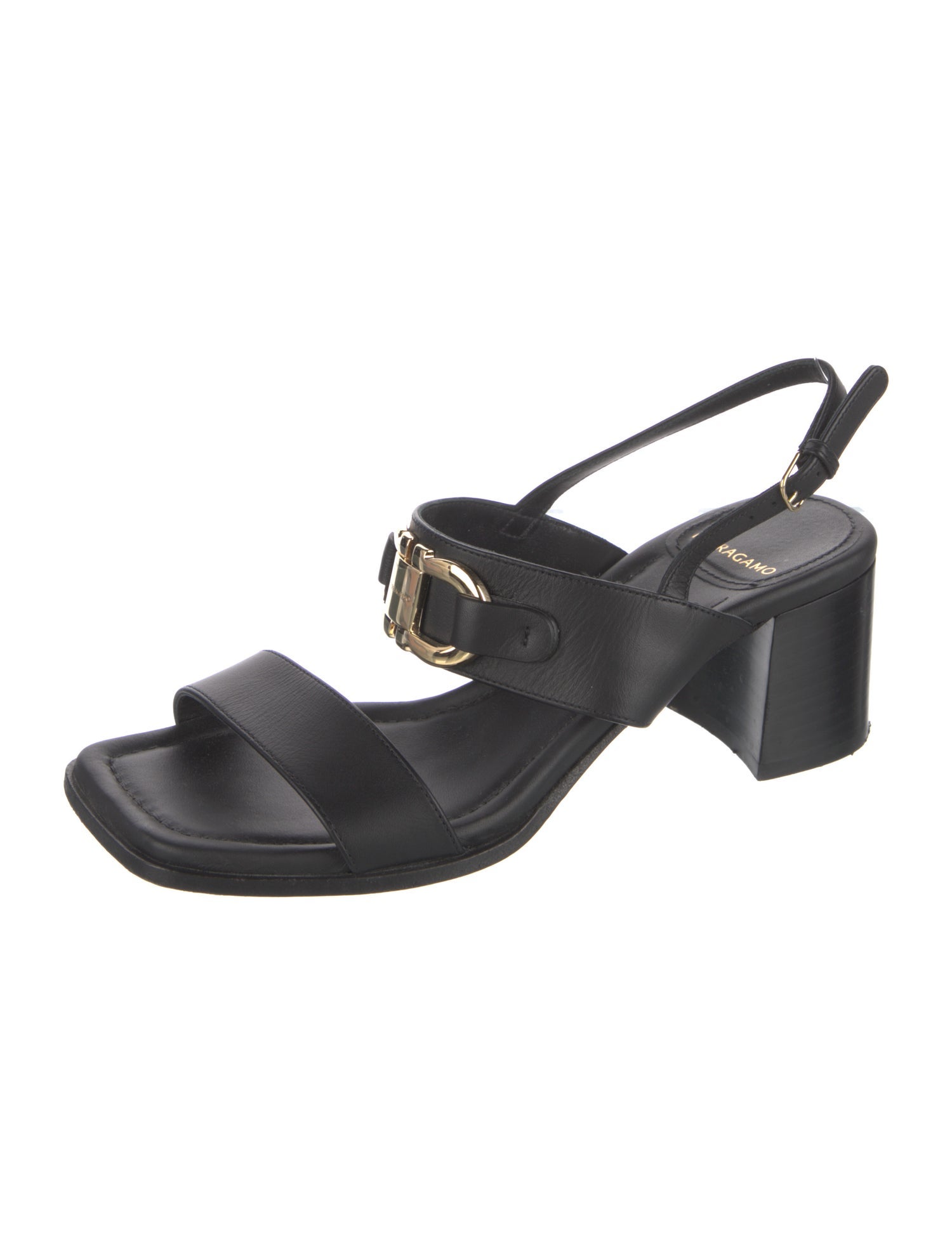 Ferragamo Leather Slingback Sandals