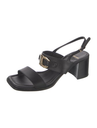 Ferragamo Leather Slingback Sandals