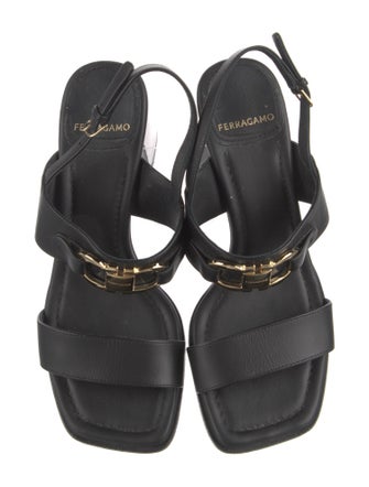 Ferragamo Leather Slingback Sandals