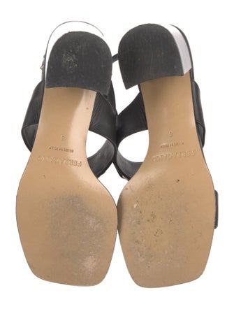 Ferragamo Leather Slingback Sandals