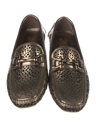 Salvatore Ferragamo Horsebit Accent Leather Loafers