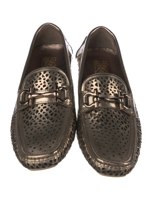 Salvatore Ferragamo Horsebit Accent Leather Loafers