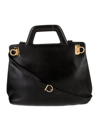 Salvatore Ferragamo Leather Messenger Bag