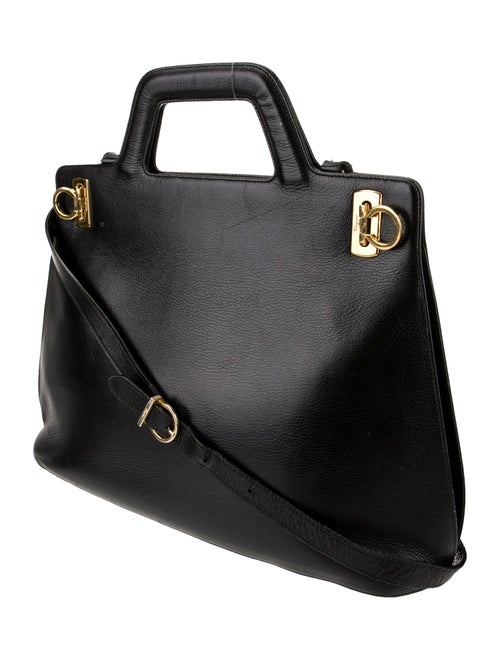 Salvatore Ferragamo Leather Messenger Bag