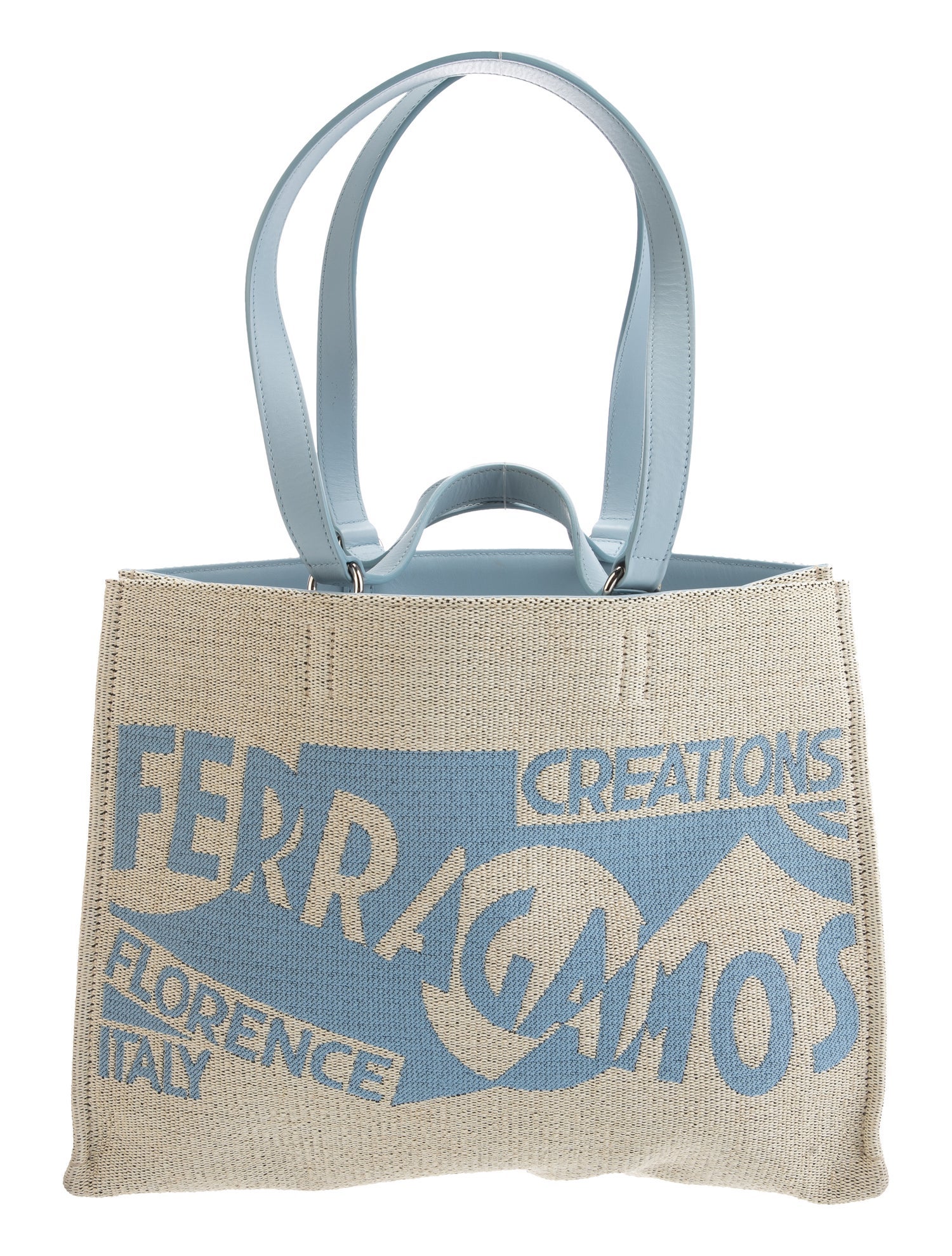 Ferragamo Raffia Shoulder Bag