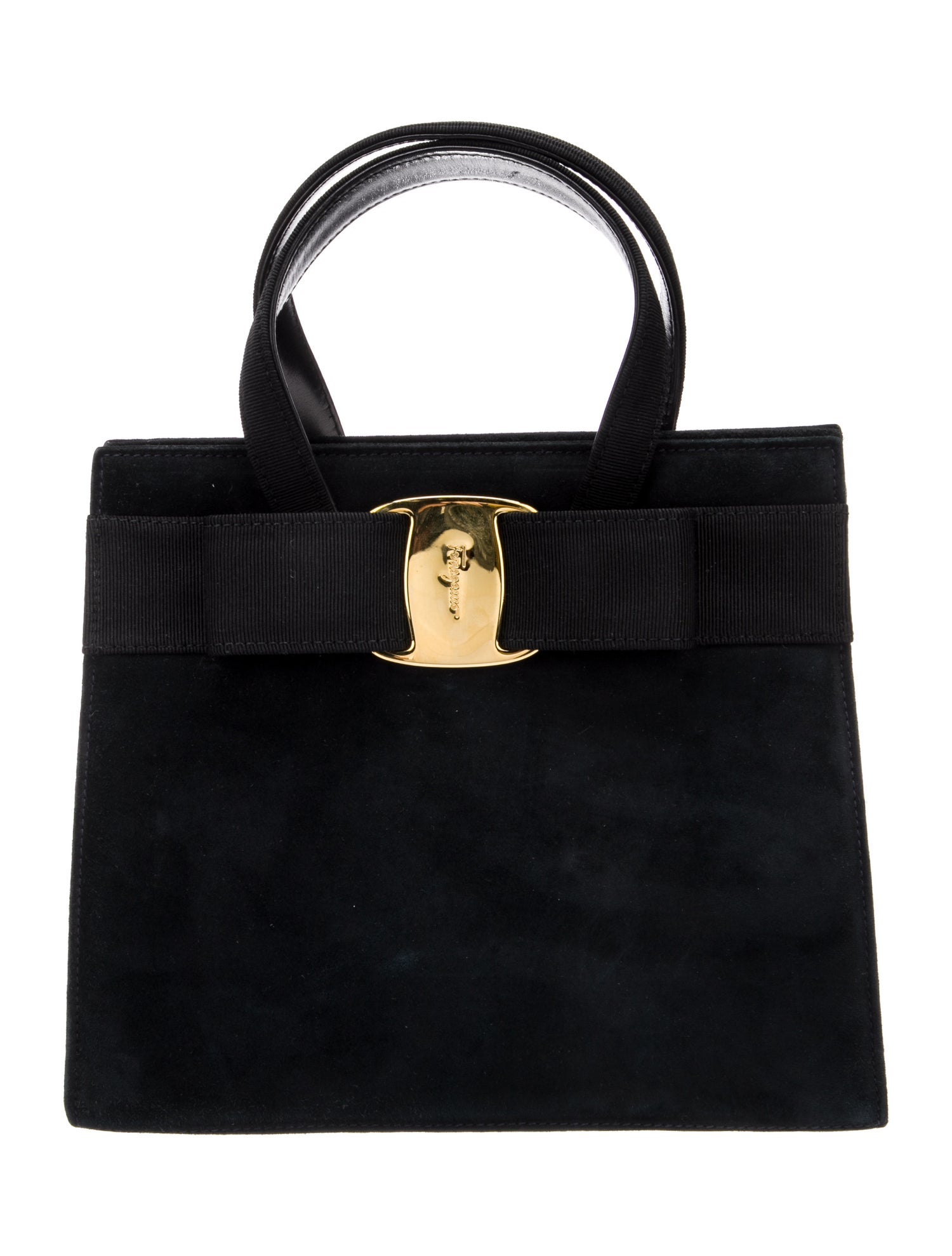 Ferragamo Vara Bow Top Handle Bag