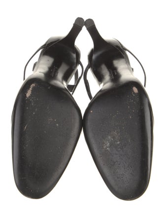 Ferragamo Patent Leather T-Strap Pumps