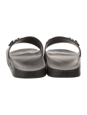 Ferragamo Horsebit Accent Rubber Slides