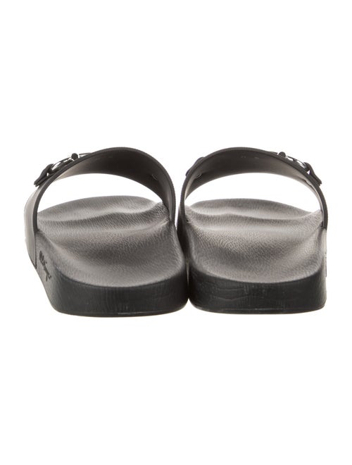 Ferragamo Horsebit Accent Rubber Slides