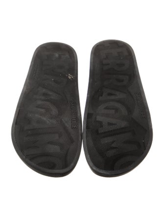 Ferragamo Horsebit Accent Rubber Slides