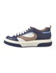 Ferragamo Leather Colorblock Pattern Sneakers