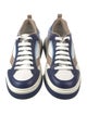 Ferragamo Leather Colorblock Pattern Sneakers