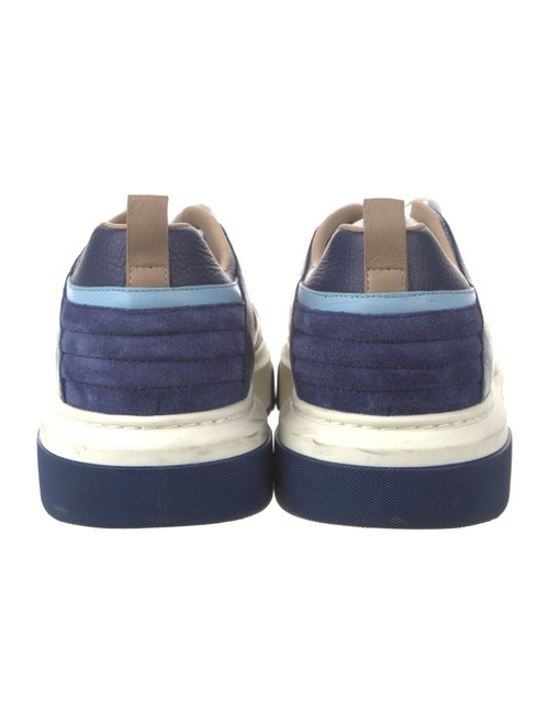 Ferragamo Leather Colorblock Pattern Sneakers