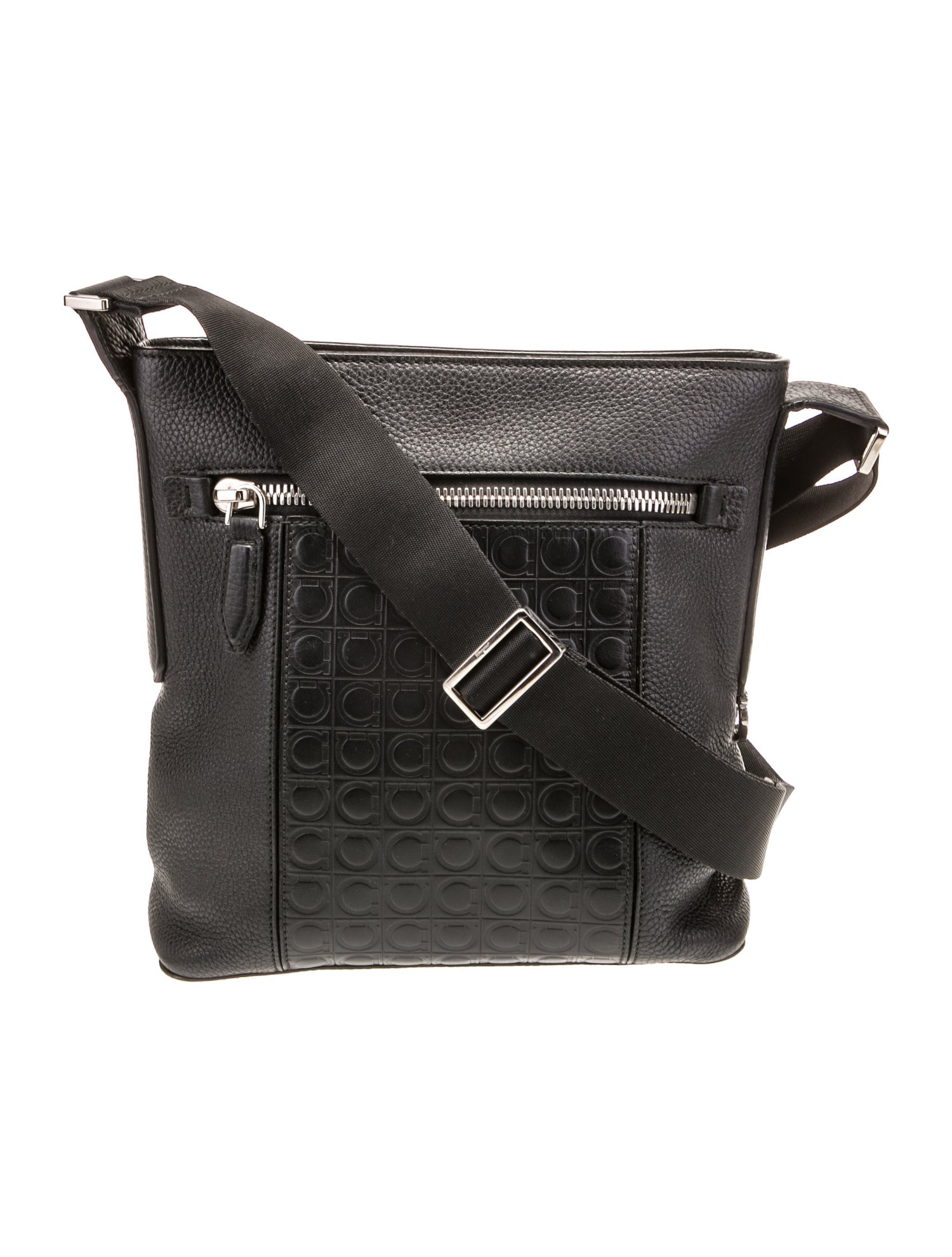 Ferragamo Leather Messenger Bag